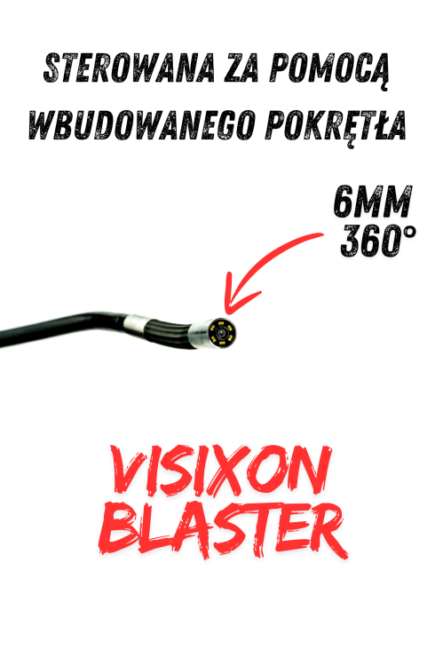 Kamera inspekcyjna Visixon Blaster z ruchomą głowicą 6mm.