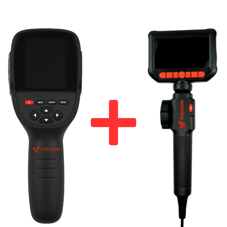 Zestaw kamera termowizyjna Visixon Falcon + kamera inspekcyjna Visixon Blaster